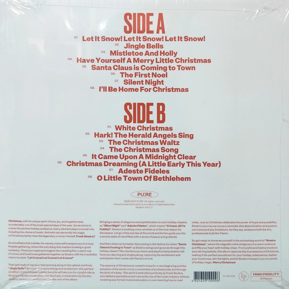 Frank Sinatra — Christmas Sinatra (Crystal Clear Glitter Vinyl)