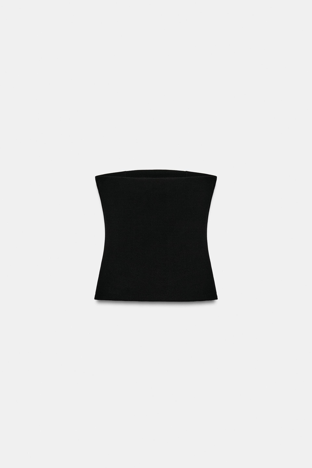 ZARA ТОП БАНДО С ЭЛАСТИЧНОЙ ТКАНЬЮ И ЗАКЛЕПКАМИ, ЧЕРНЫЙ