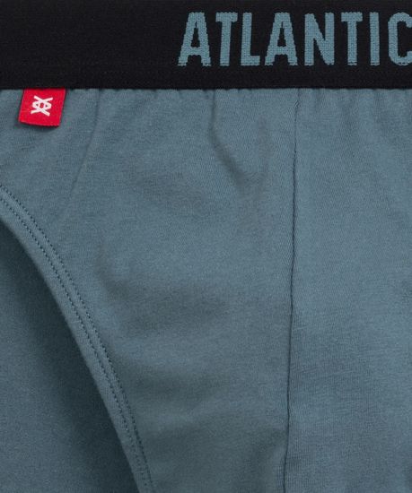 Трусы (5шт) мужские слипы спорт ATLANTIC, 5SMP-004, графитовые + аквамарин + темно-голубые + темно-синие + эспрессо