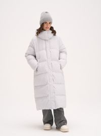 Пуховик удлиненный стеганый "Жемчуг" женский