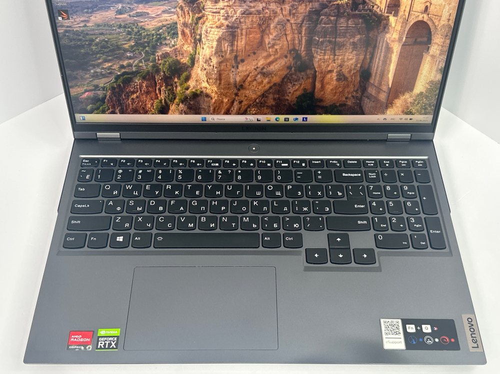 Ноутбук Lenovo Legion 5 Pro 16ACH6H (82JQ000URK) 16"/AMD Ryzen 7 5800H/RAM 16GB/SSD 1024GB/NVIDIA GeForce RTX 3060 6GB/IPS/2560x1600/DOS/Подсветка кл-ры: RGB/черный. Состояние: B1