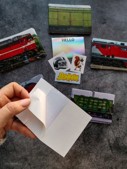 Стикеры BOMMAN TAG 100шт Поезда