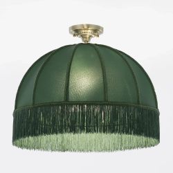 Citilux Базель CL407032 Подвесной светильник бронза с зелёным абажуром