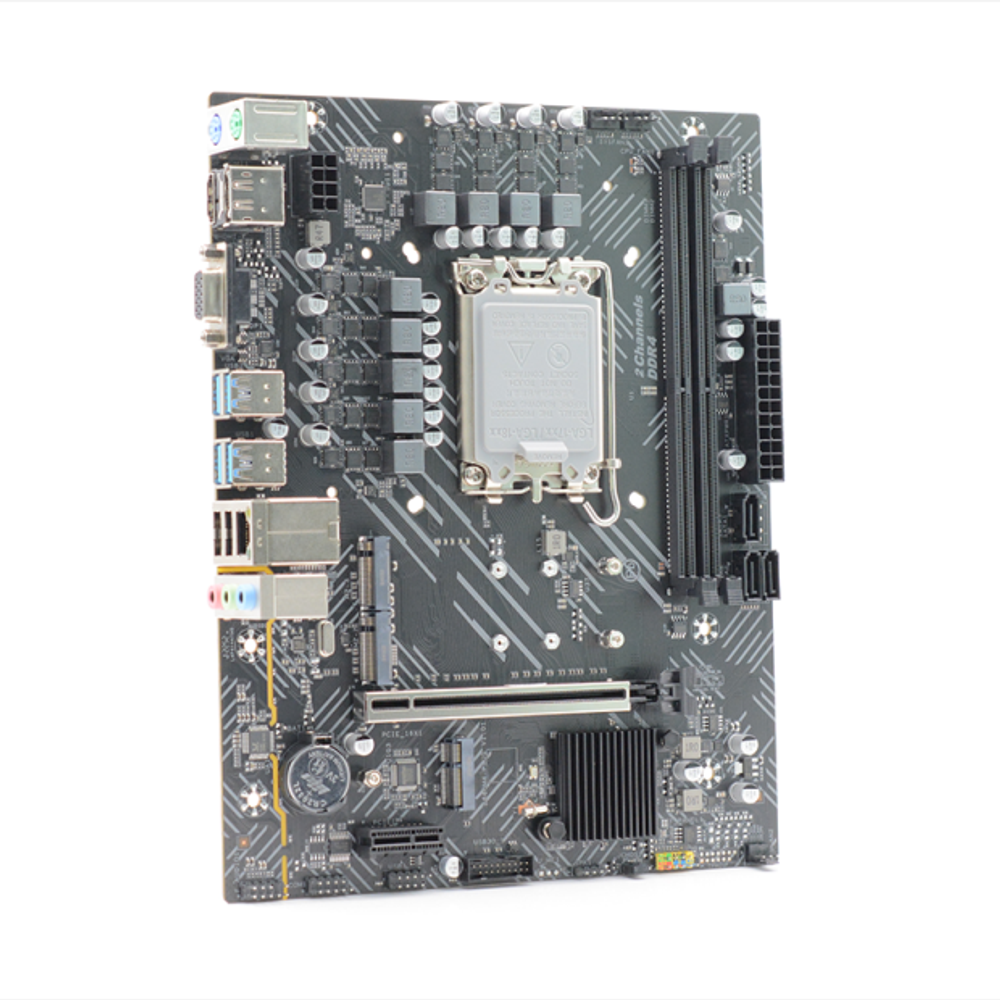 Материнская плата AFOX B660D4-MA-V2, Socket1700, mATX, Retail, 2xDDR4, PCIe4.0, 2xM.2, GLAN, M.2 WiFi, 2xPS/2, 4xUSB2, 6xUSB3, VGA, HDMI, DP