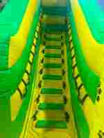 Коммерческий надувной батут «Панды в джунглях», 6×3,5×3,5 м, с горкой