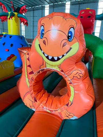 Коммерческий надувной батут "Змей Горыныч 3"  3 модуля 18*10*9 м