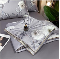 ZEPHYR HOME Одеяло летнее 150х200 Полуторка Египетский хлопок серый