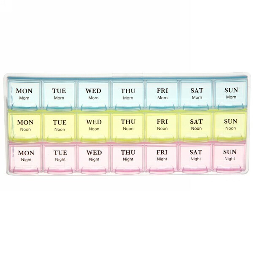 Контейнер для таблеток 21 ячейка 21,5х9,2х2,2 900-5038