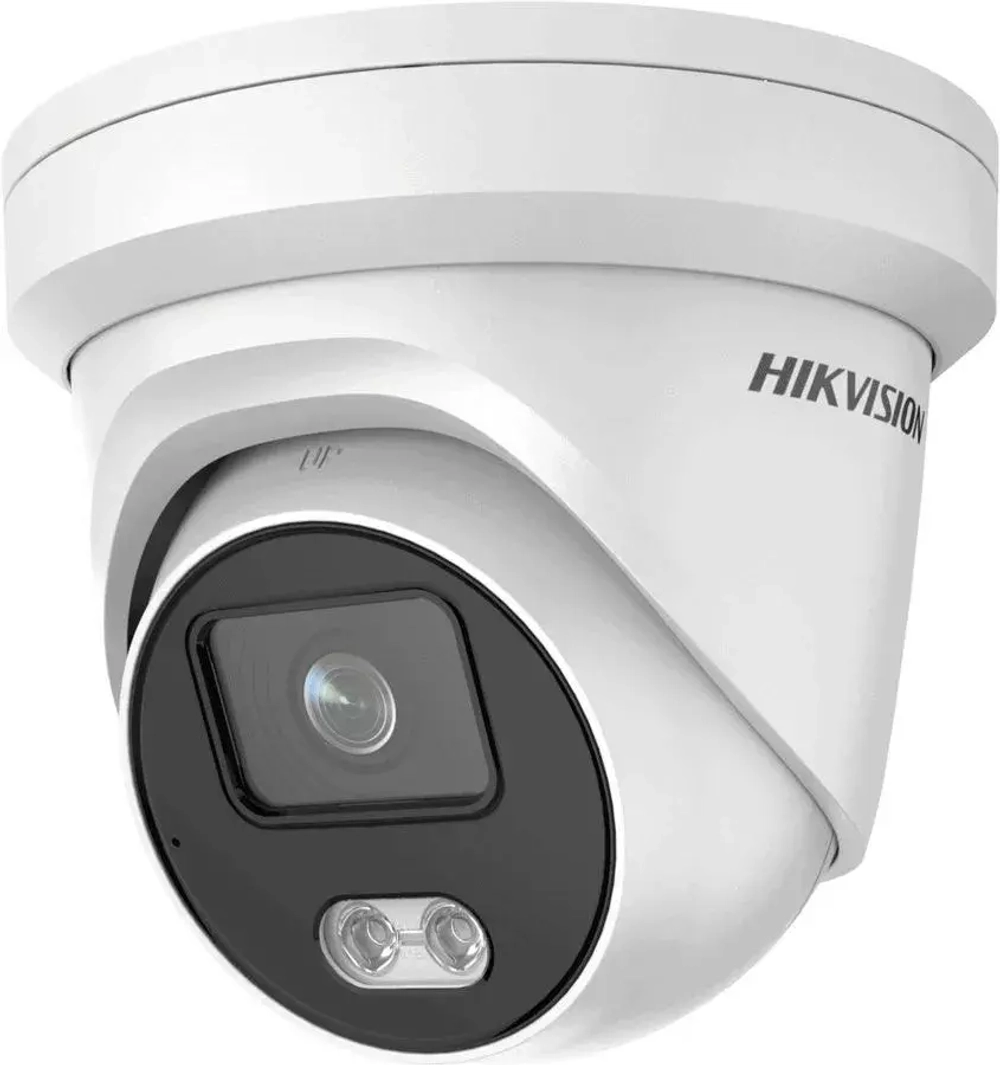 Камера видеонаблюдения IP Hikvision DS-2CD2327G2-LU(C)2.8MM / CMOS/ 1920x1080/ уличная/ угол обзора 107°/ Белый