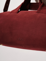 Замшевая сумка DBR 31378 красное вино