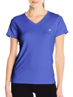 Футболка с короткими рукавами и V-образным вырезом (Размер: XL) (Цвет: розовый)