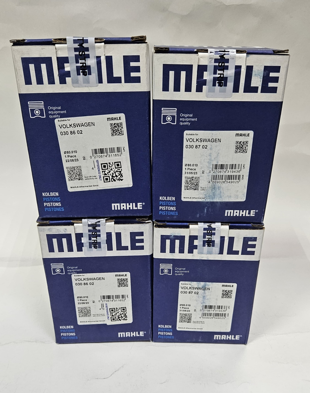Поршни с кольцами +0.50 (1-4 цилиндры) 1.9TDI AXC, AVF, AWX MAHLE