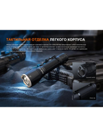 Фонарь Fenix тактический TK17 светло-серый хаки 3600 люмен