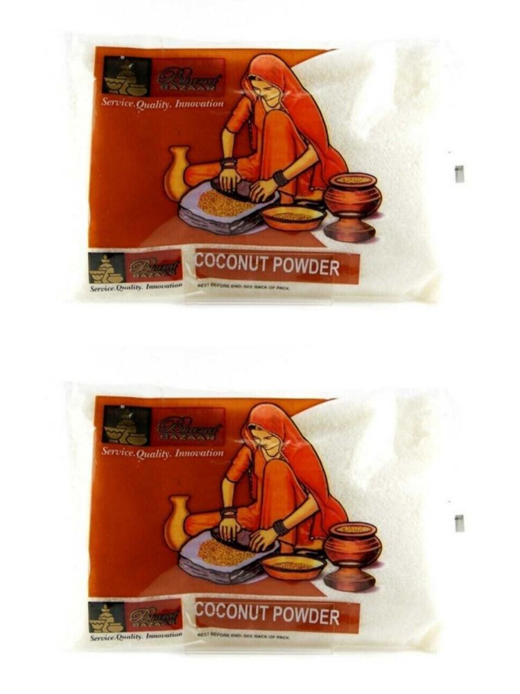 Bharat BAZAAR Кокосовая стружка, 250 г, 2 шт