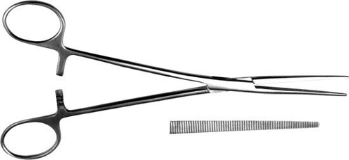 ТМ- З-32 Зажим к/о, зубчатый, прямой, 2, 198 мм (НОВОЕ ИСПОЛНЕНИЕ)