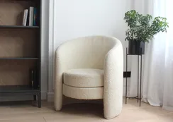 Кресло Ellipse E7.4 (молочный, букле)