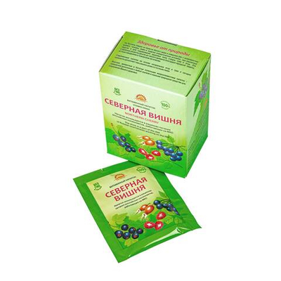 Витаминный напиток Северная вишня 15 г. Коробка 10шт*15г