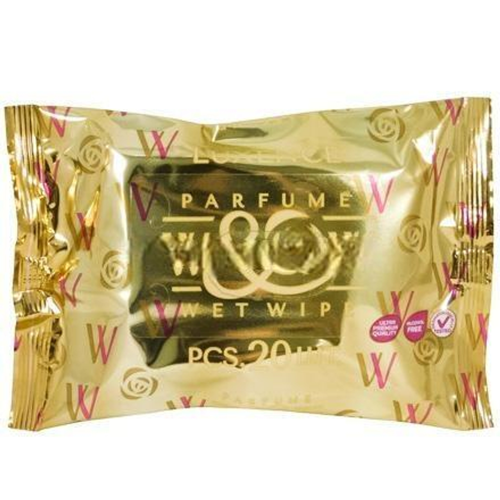 Салфетки влажные (20 шт.) "W&W" LUXENCE (GOLD) (1/48 шт.) WLX-20