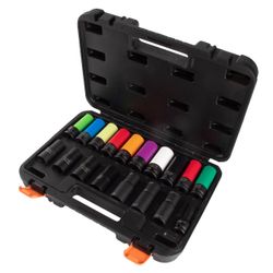 AFFIX (AF00640180C) Набор ударных глубоких шестигранных головок 1/2", 15-24 мм, 18 предметов, кейс