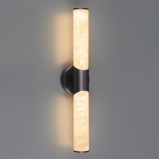 6673/12WL L-VISION ODL24 217 Настенный светильник темная латунь/металл/алебастр IP20 LED 12W 540Лм 3000K/4000K MARBELLA