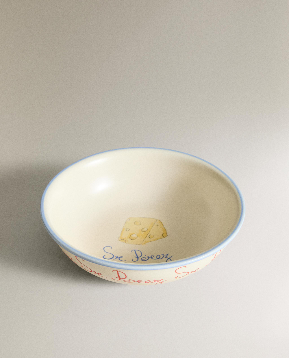 Zara Home миска из каменной керамики, цвет разноцветный, 14.2 см
