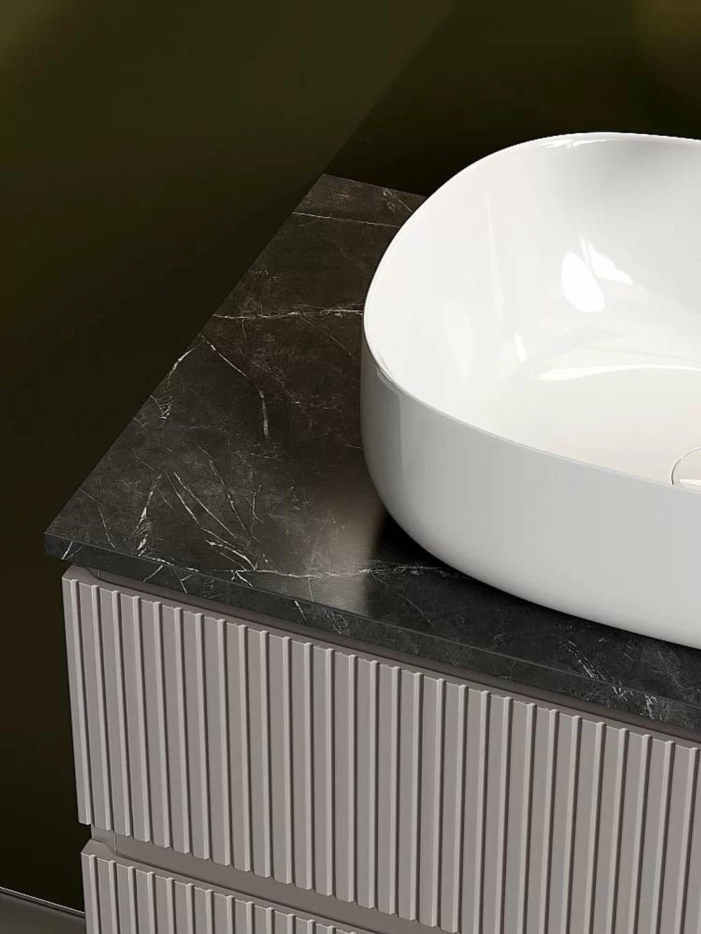 Тумба с раковиной Sancos SNOB T 80 со столешницей, Doha Soft