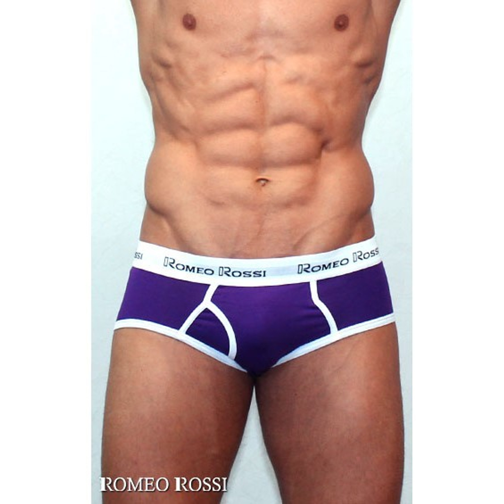 Мужские трусы брифы баклажановые Romeo Rossi RR366-5 Brief