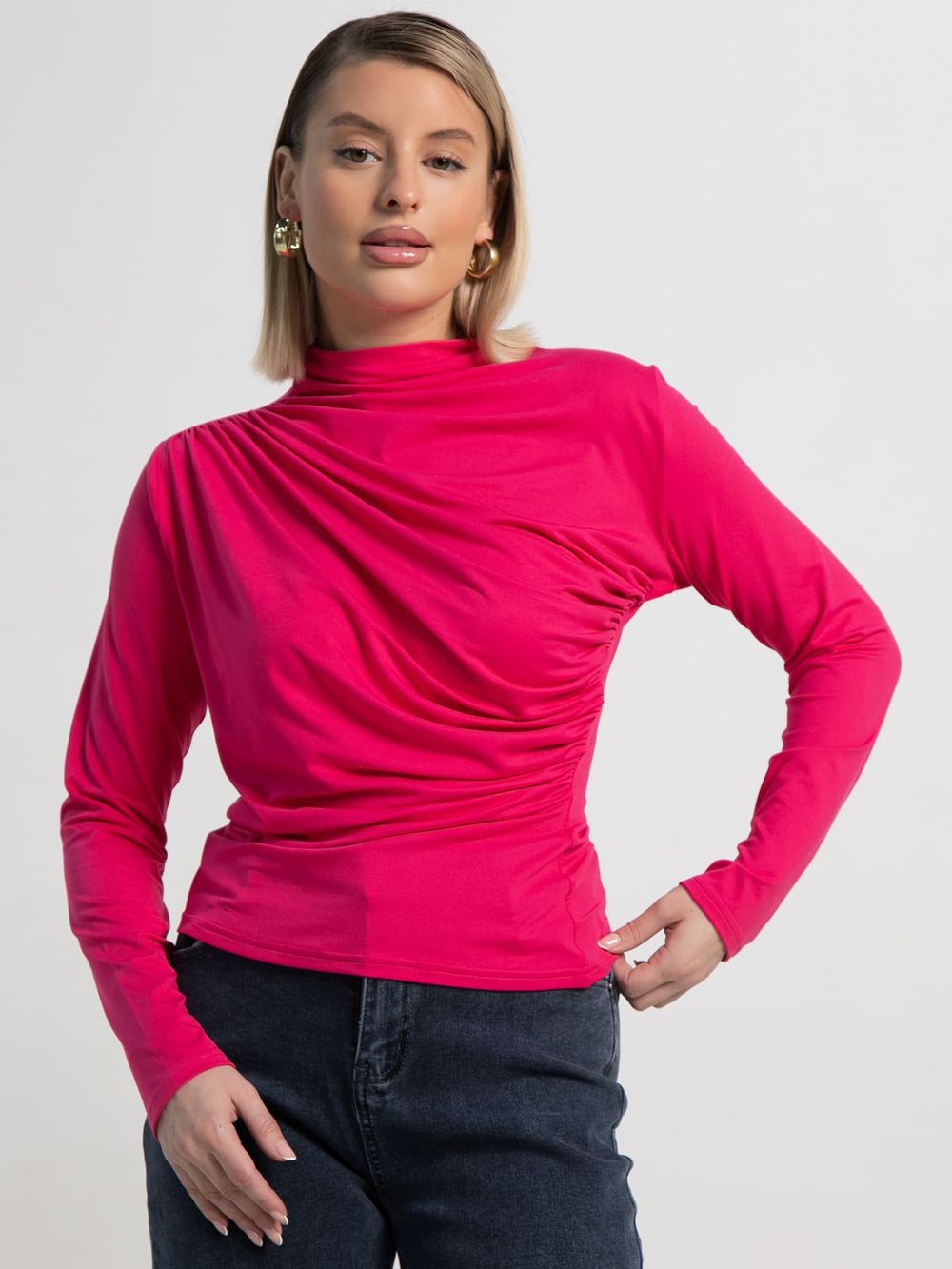 Лонгслив Тайна сердца (малиновый) Б15509-7М LT Collection