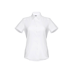 THC LONDON WOMEN WH. Женская рубашка oxford с короткими рукавами. Белый цвет