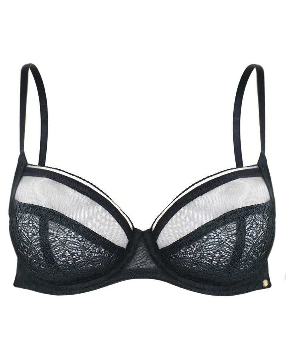 Бюстгальтер с мягкой кружевной чашкой Delicate Lace (Размер: 38C) (Цвет: черный)