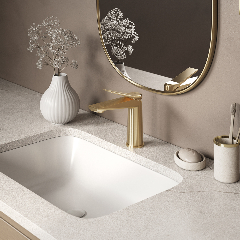 Смеситель ESKO "Changhai Gold" для раковины, арт. CHA26Gold