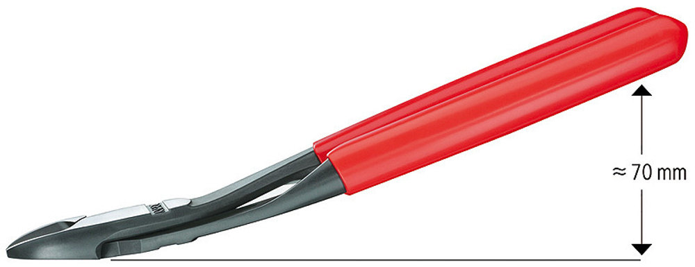 Кусачки боковые особой мощности, чернёные, 180 мм, KNIPEX 7421180