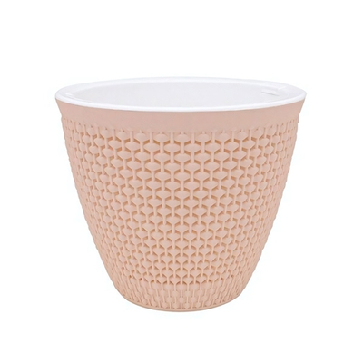 Кашпо "Ротанг" (3л.) Цв. Пудровый