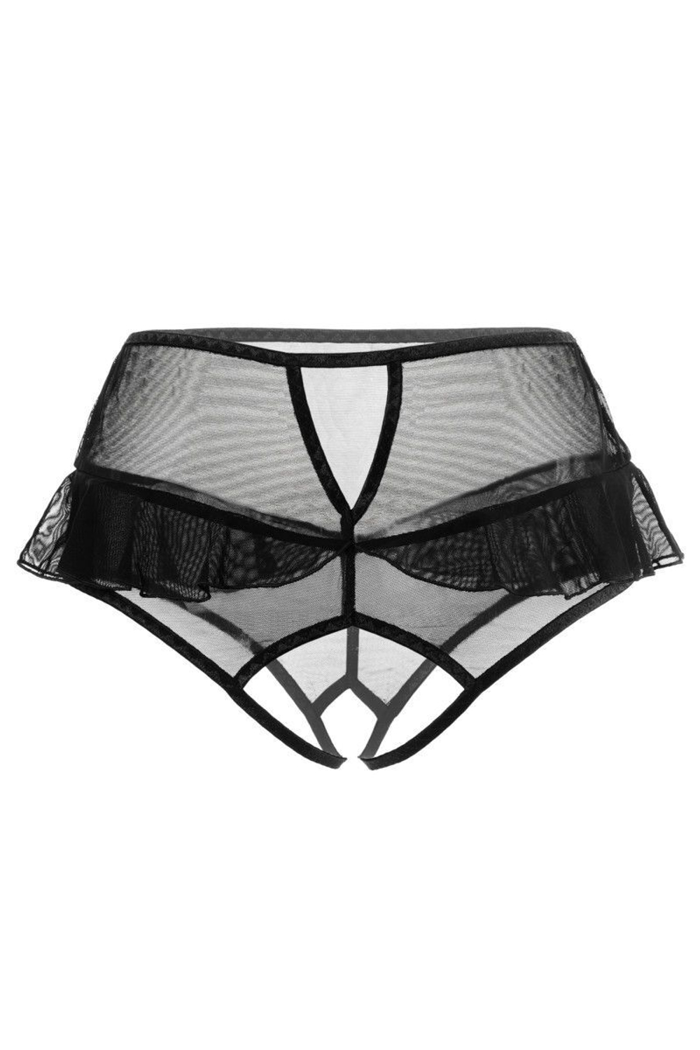 Эротические трусики Lana с высокой посадкой (Размер: 42-44) (Цвет: черный)