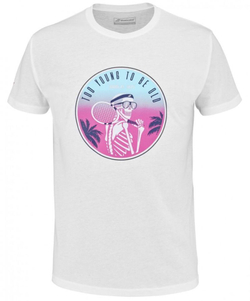 Мужская теннисная футболка Babolat Exercise Message Tee Men - white