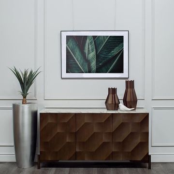 ZS-C899-36 Кашпо 37*37*91см цвет серебро