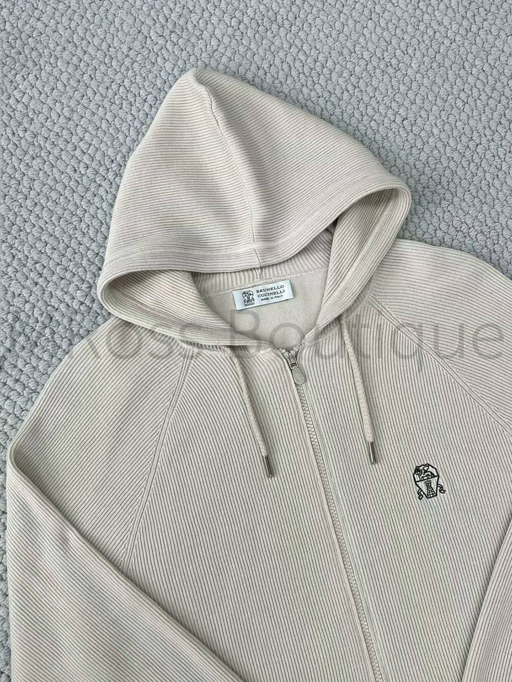 Бежевый мужской спортивный костюм Brunello Cucinelli