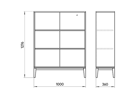 Стеллаж Fjord размер М (белый)