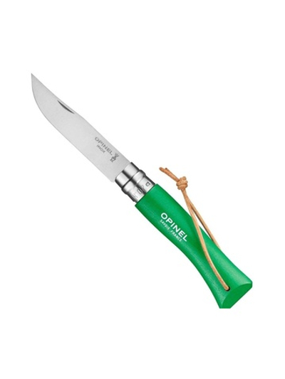 Нож Opinel №7 Trekking нержавеющая сталь, зеленый, 002210