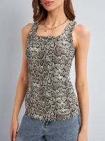 Майка летняя с принтом питон под пиджак