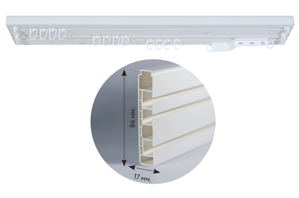 Потолочная шина Экстра 3 ряда