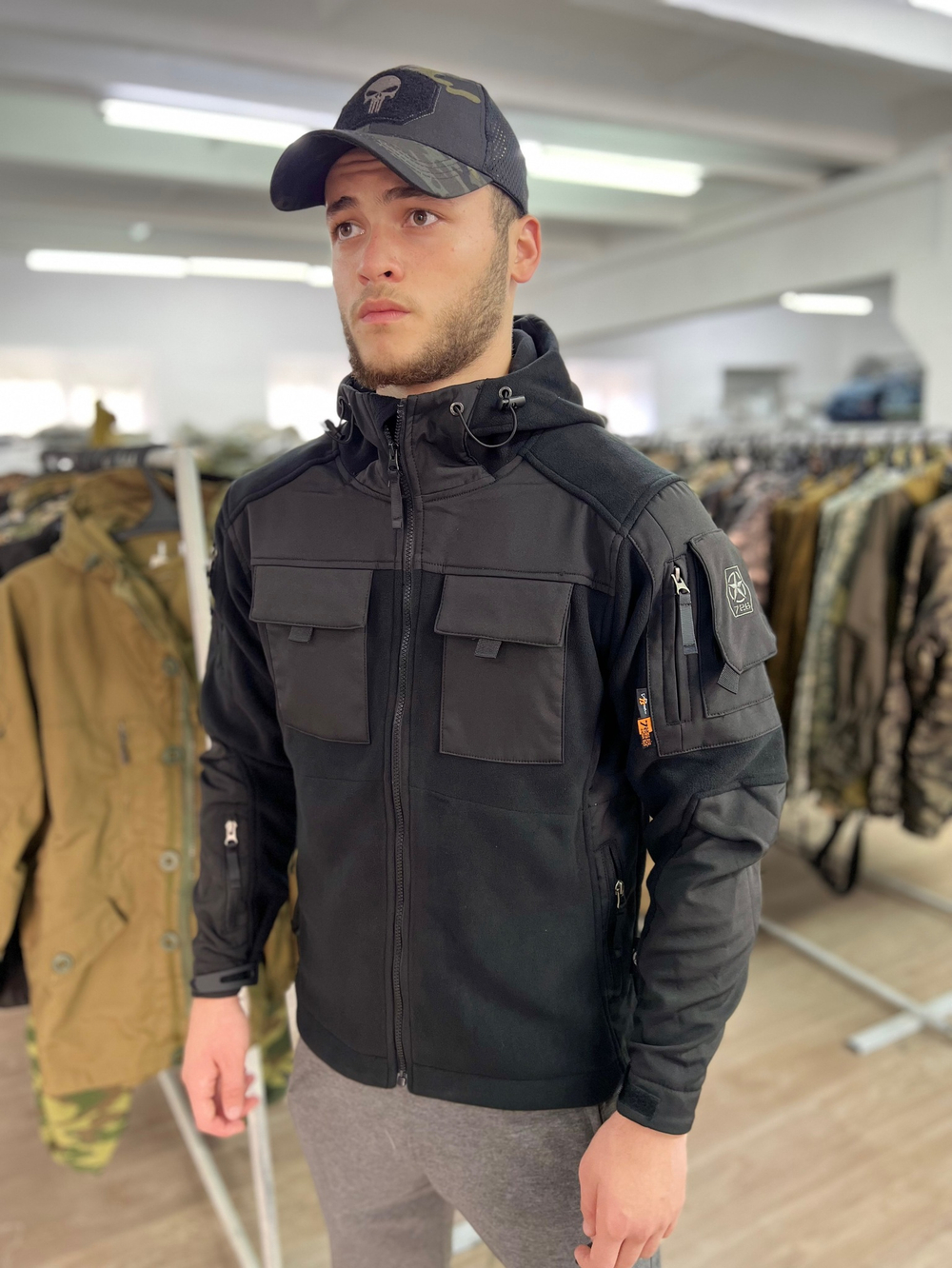 Куртка флисовая 7.62 / чёрный