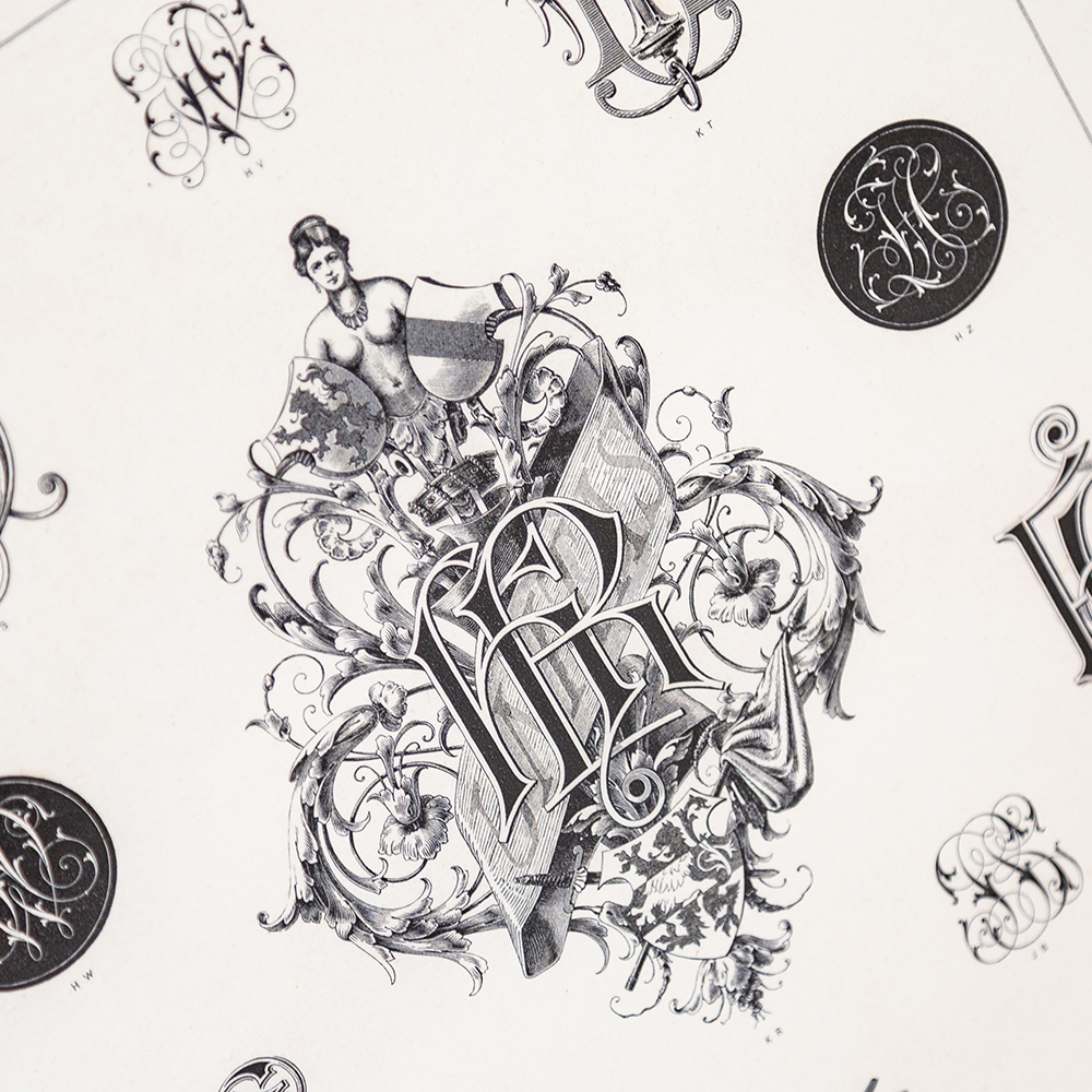 Арт-постер Объект мечты Монограмма 30