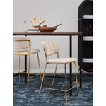 Стул барный eirill, шенилл, серый