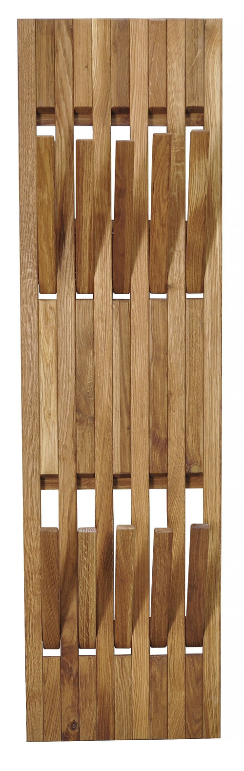 Вешалка для одежды настенная Пиафорте 1195х330 мм / вешалка деревянная из массива дикого дуба в прихожую