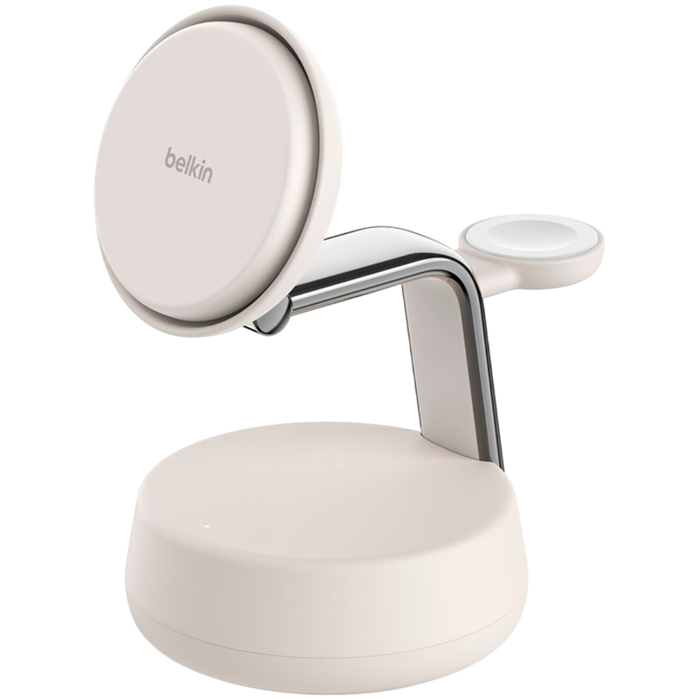 BELKIN 25w QI2 3-IN-1 Wireless Charging Stand, Sand