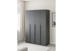Шкаф Woodville Даиго четырехстворчатый графит серый
