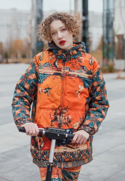 Куртка «Гротеск с музыкантами», по мотивам фламандской шпалеры 17 века из серии "Гротеск"