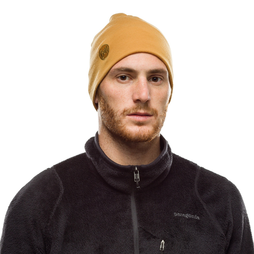 Шапка Buff Heavyweight Merino Wool Hat Solid Camel