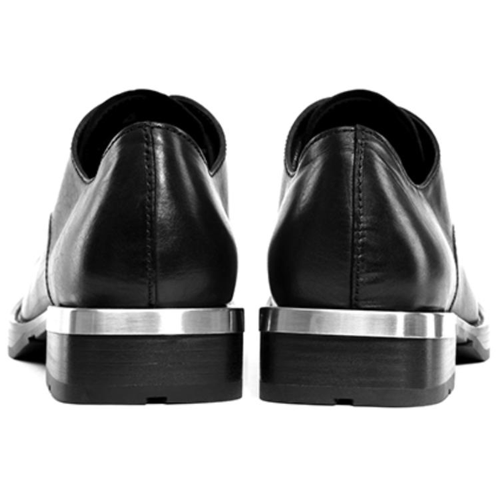 Kami Anger Casual Leather Shoes Unisex Black